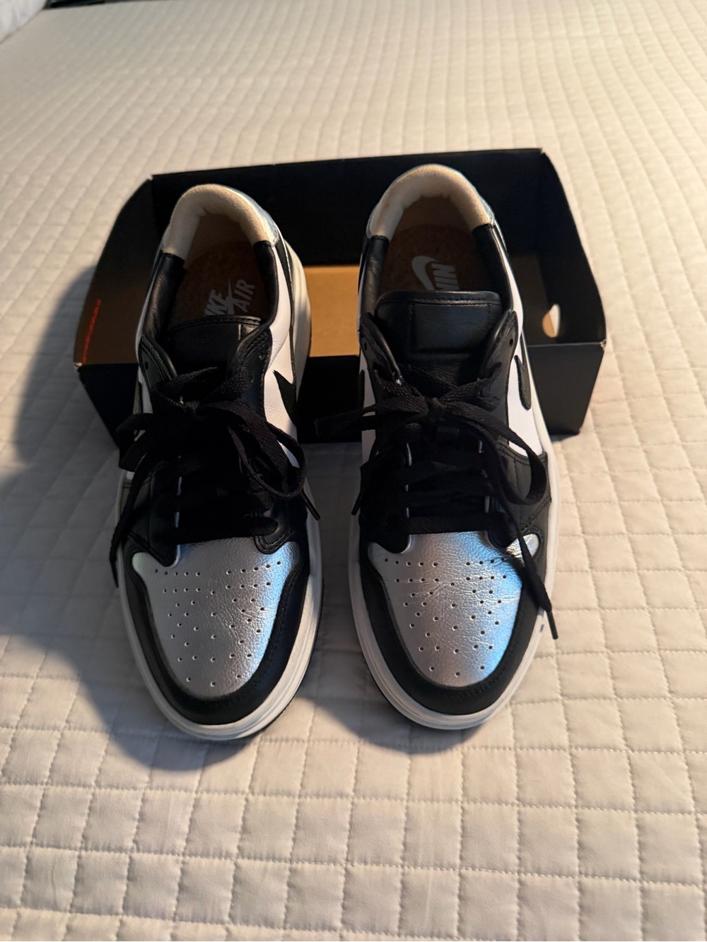 Nike Black and Silver Low-Top Sneakers